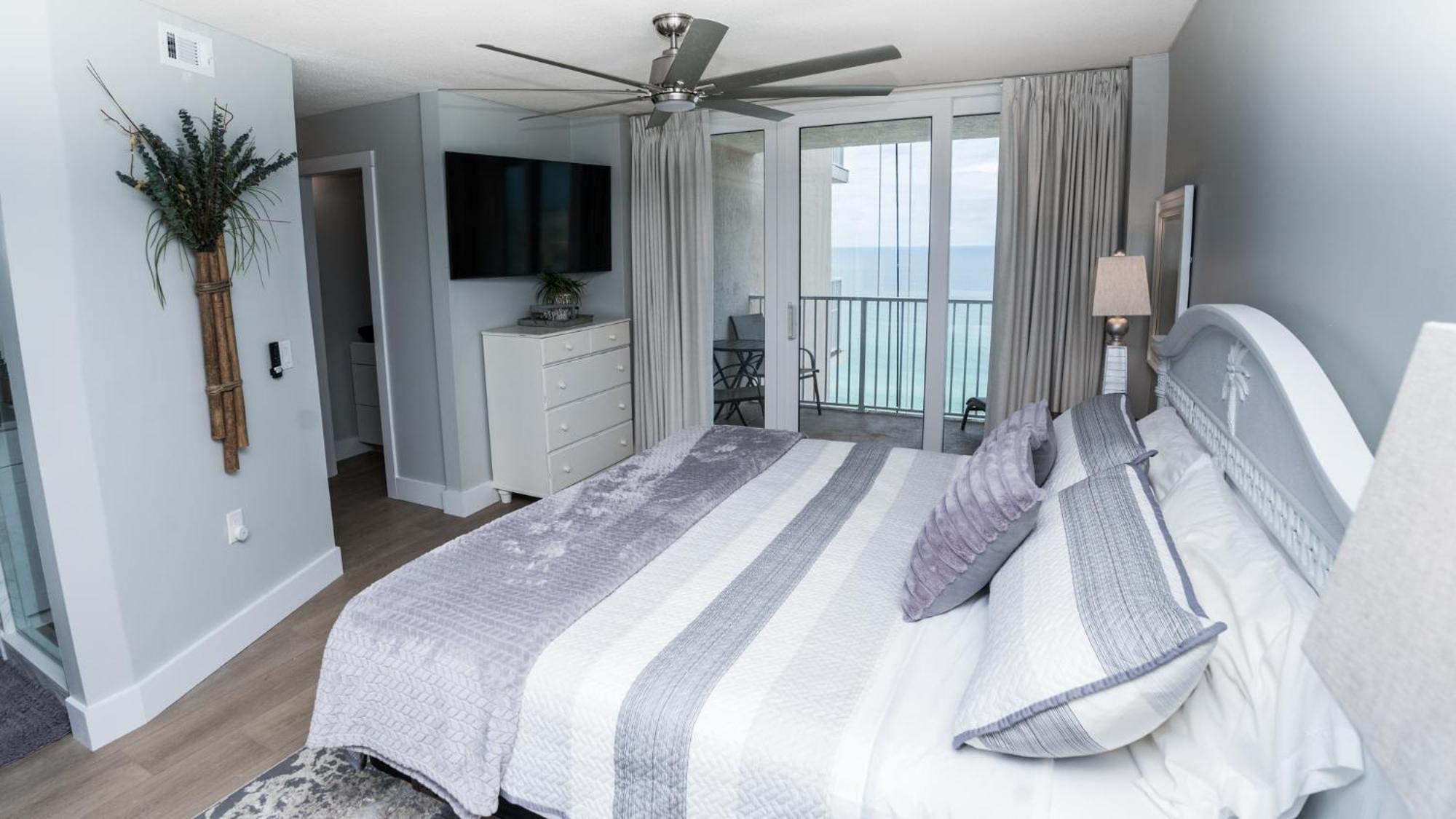 New Rental - 3Br 3Ba Corner Beachfront - 2024 Remodel - 3 Pools, Tiki Hut, Gym, Tennis Panama City Beach Extérieur photo