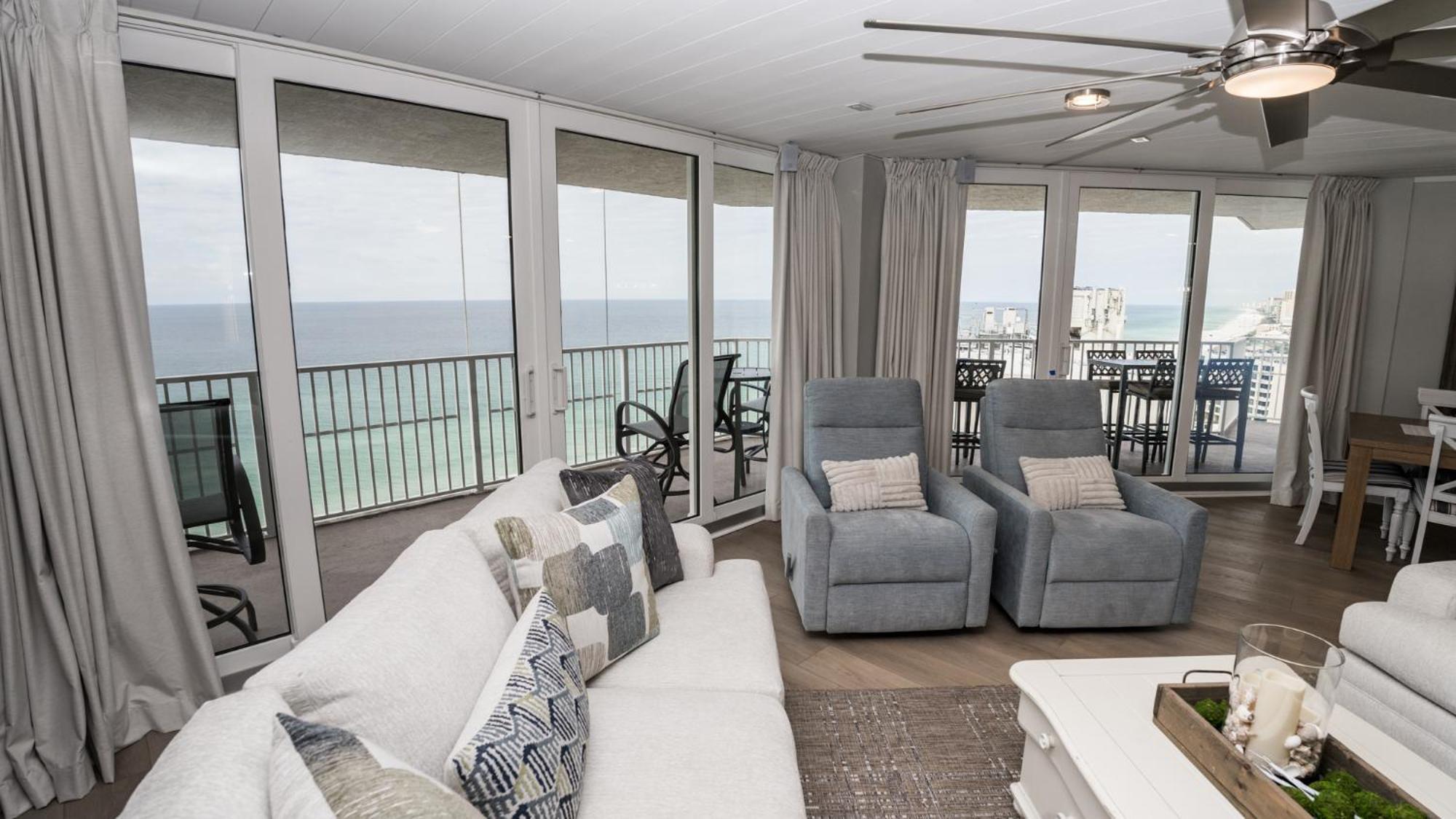 New Rental - 3Br 3Ba Corner Beachfront - 2024 Remodel - 3 Pools, Tiki Hut, Gym, Tennis Panama City Beach Extérieur photo