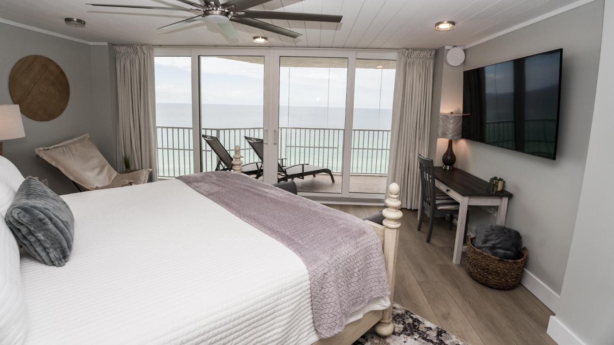 New Rental - 3Br 3Ba Corner Beachfront - 2024 Remodel - 3 Pools, Tiki Hut, Gym, Tennis Panama City Beach Extérieur photo