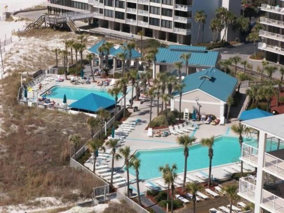 New Rental - 3Br 3Ba Corner Beachfront - 2024 Remodel - 3 Pools, Tiki Hut, Gym, Tennis Panama City Beach Extérieur photo